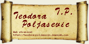 Teodora Poljašević vizit kartica